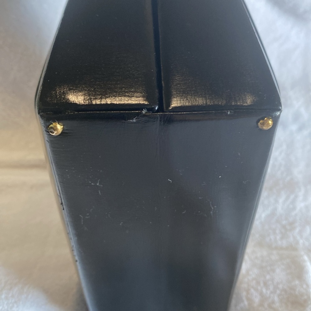 π₯β€οΈππ» EUC Coblentz Original 1950s Vintage Black Structured Handbag ππ»β€οΈπ₯ - Picture 5 of 16